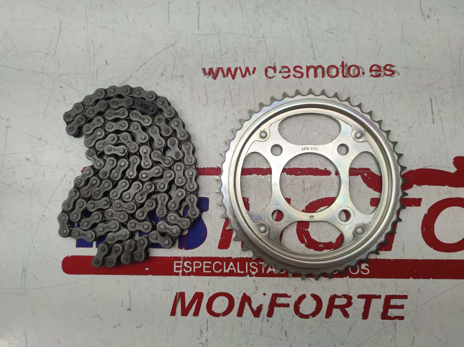 Plato y cadena HONDA CB125F 2019