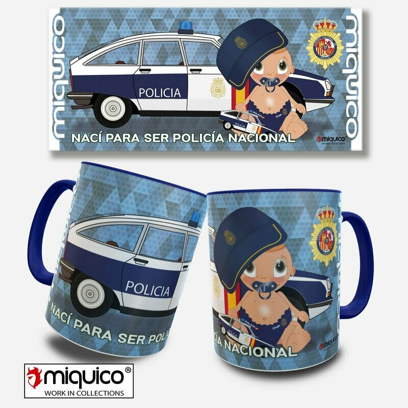 Taza Nací para ser Policía Nacional