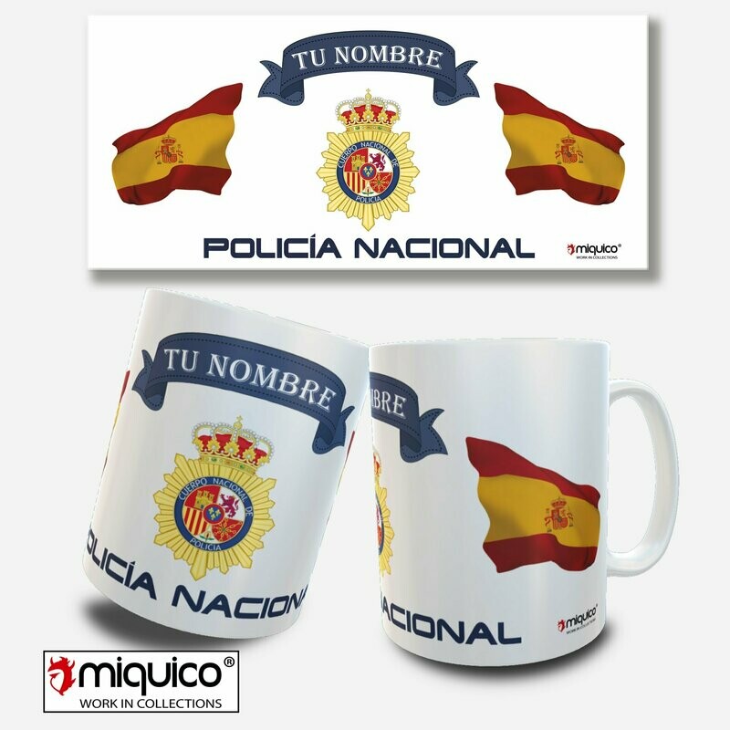 Taza personalizada Policía Nacional