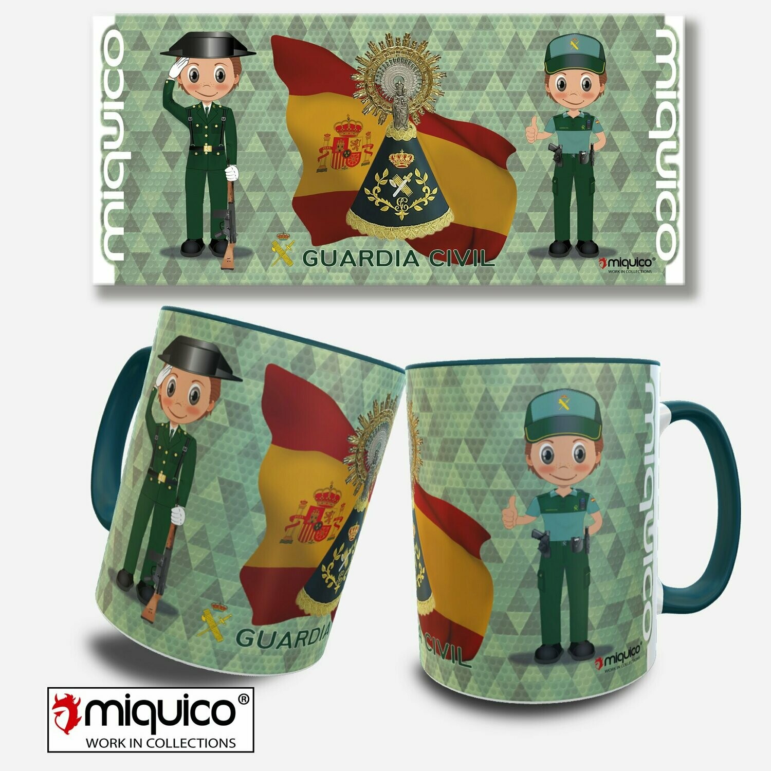 Taza Virgen del Pilar Guardia Civil H/M