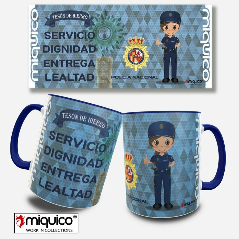 Taza CNP Servicio Dignidad Entrega Lealtad H/M