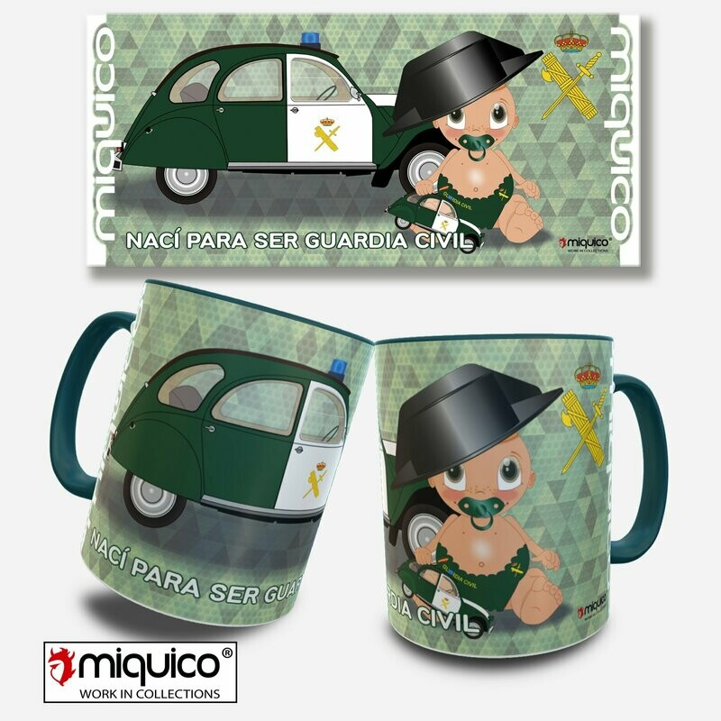 Taza Nací para ser Guardia Civil