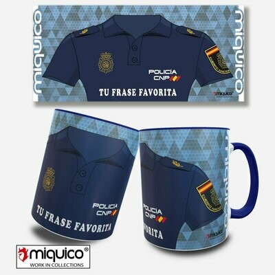 Taza personalizada Uniforme Policía Nacional