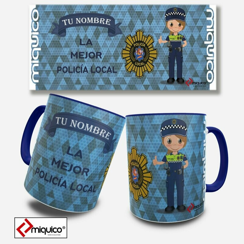 Taza personalizada El Mejor Policía Local H/M