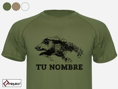Camiseta personalizada Caza Jabalí