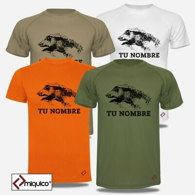 Camiseta personalizada Caza Jabalí
