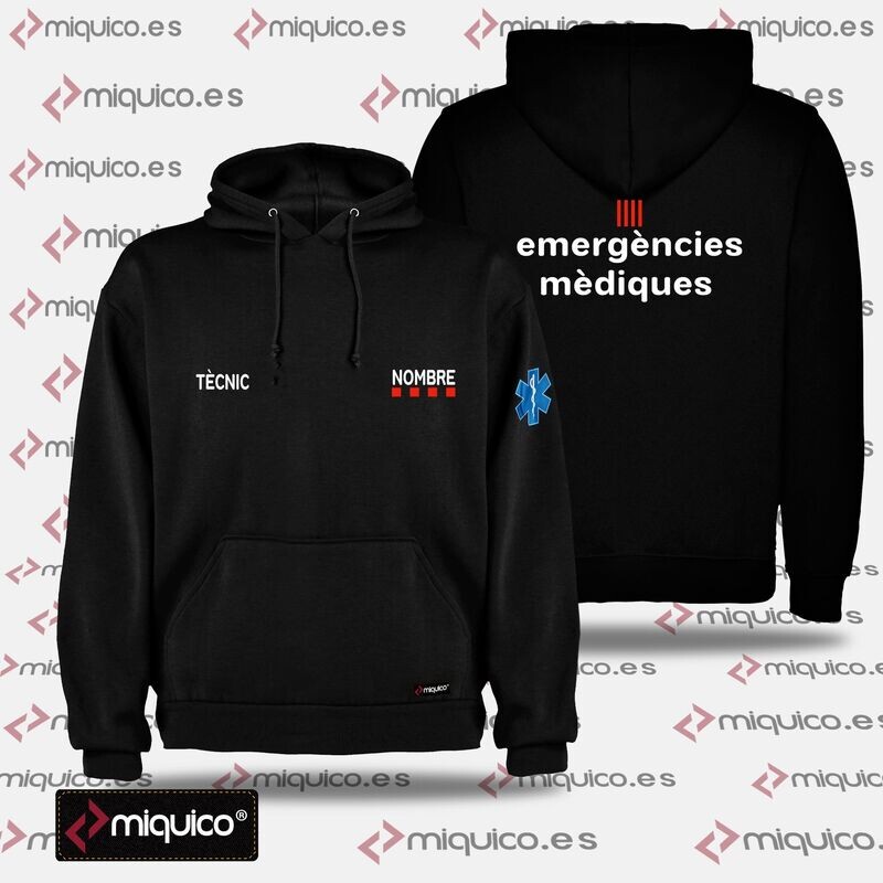 Sudadera personalizada Emergències Mèdiques