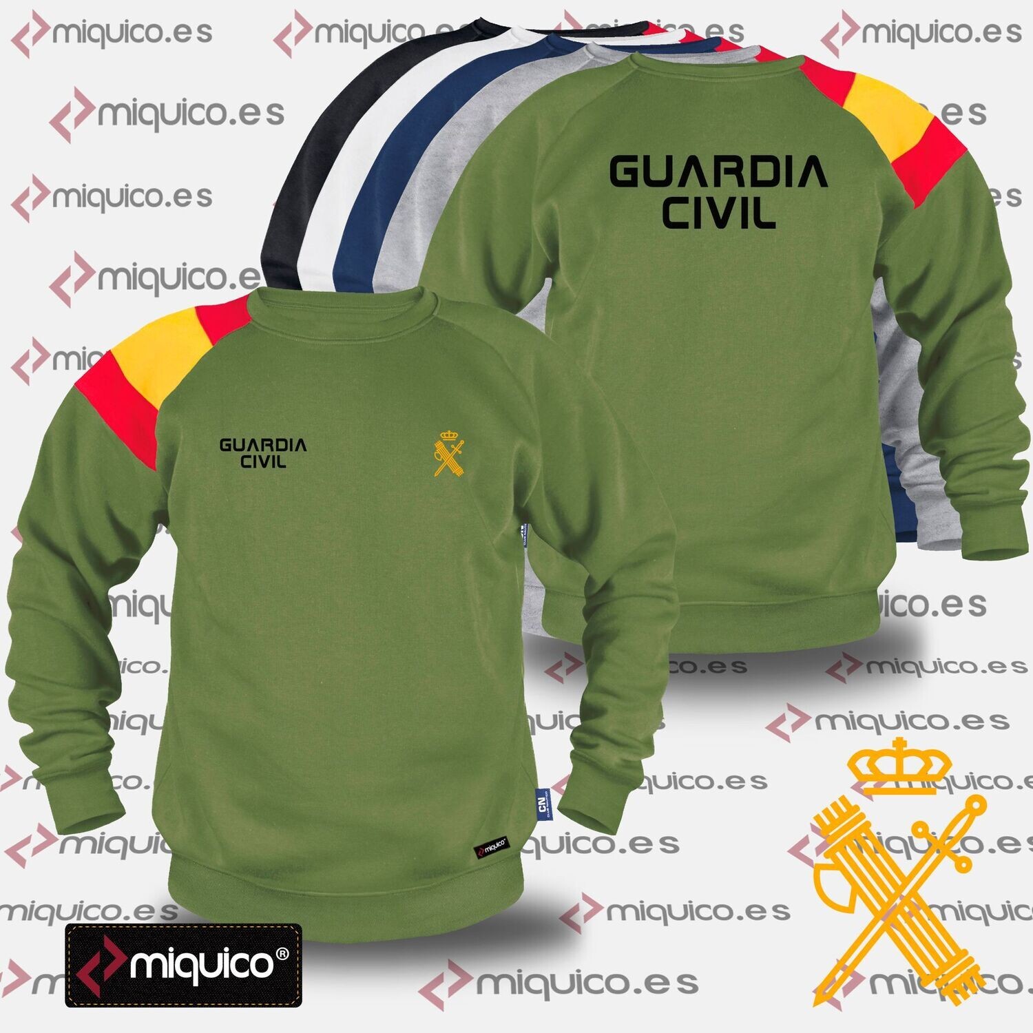 Sudadera bandera Guardia Civil