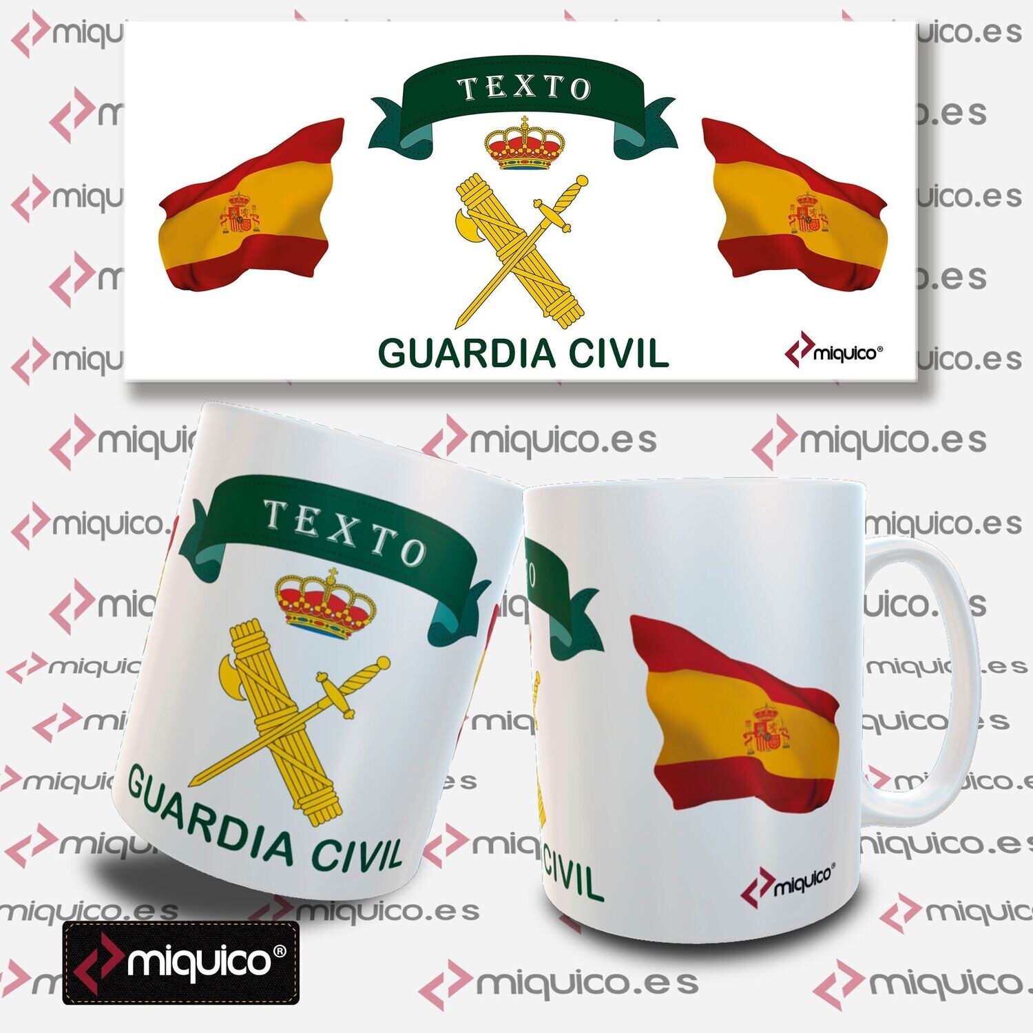Taza personalizada Guardia Civil