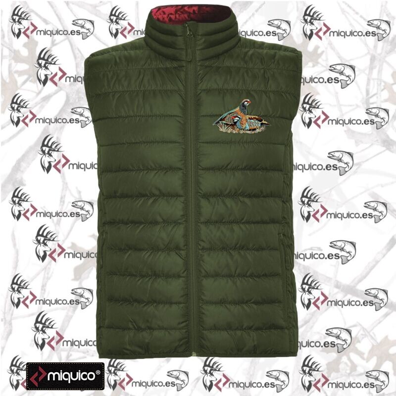 Chaleco bordado Perdices Caza
