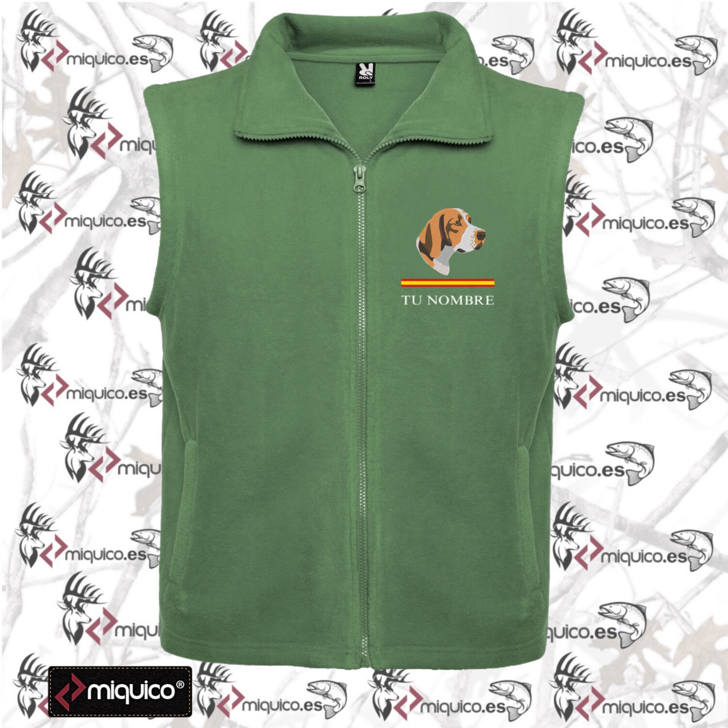 Chaleco polar bordado Beagle