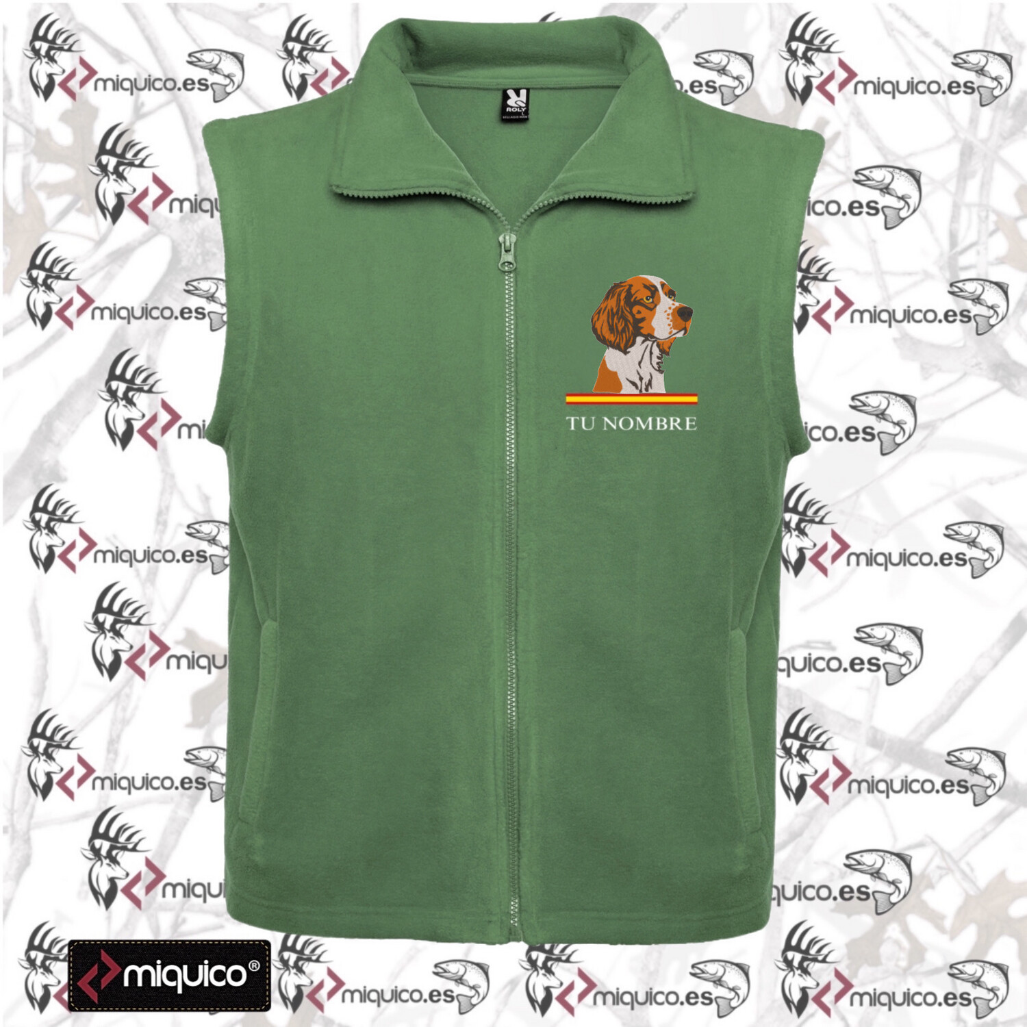 Chaleco polar bordado Bretón