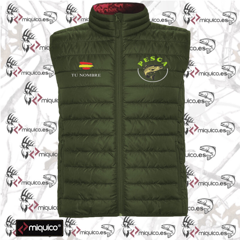 Chaleco bordado Pesca