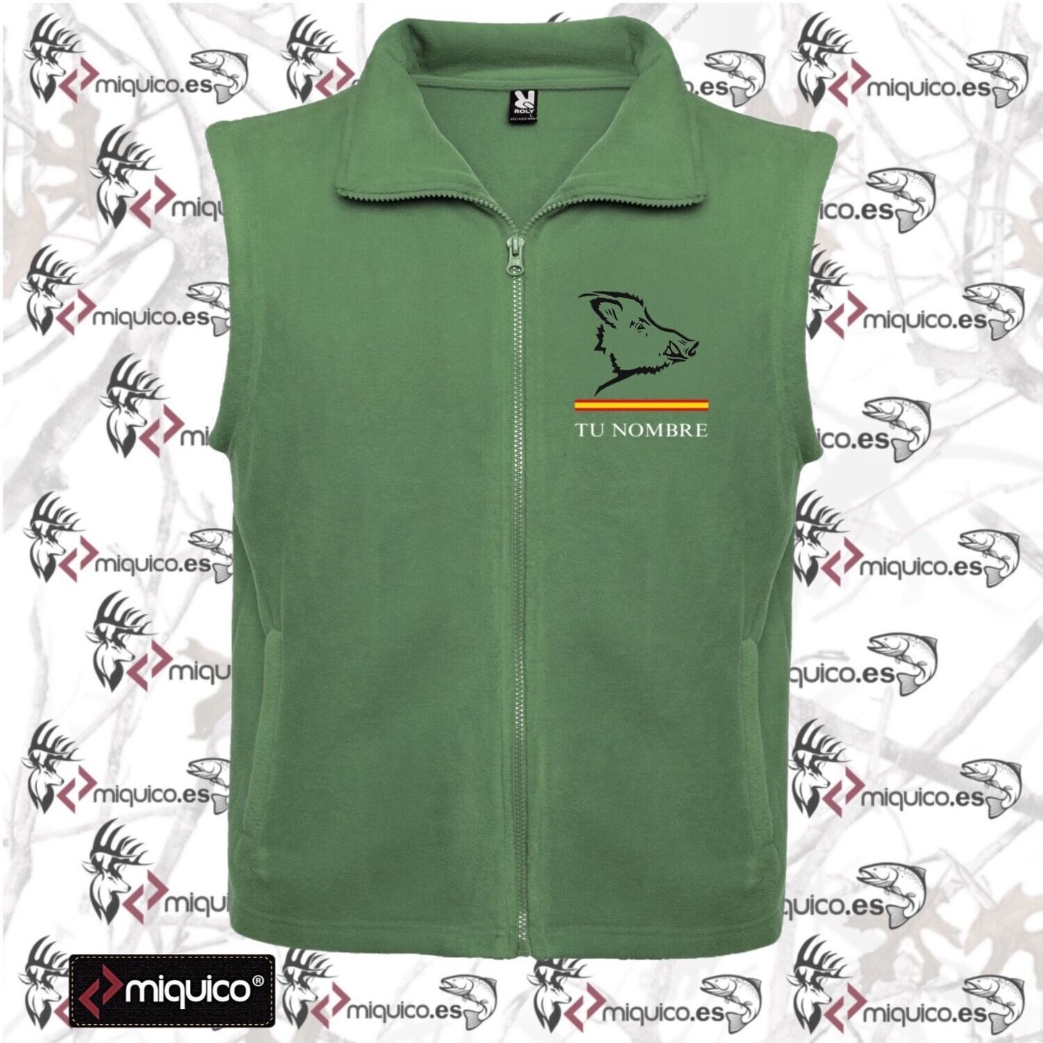 Chaleco polar bordado Jabalí 2