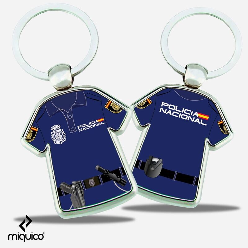 Llavero camiseta Policía Nacional