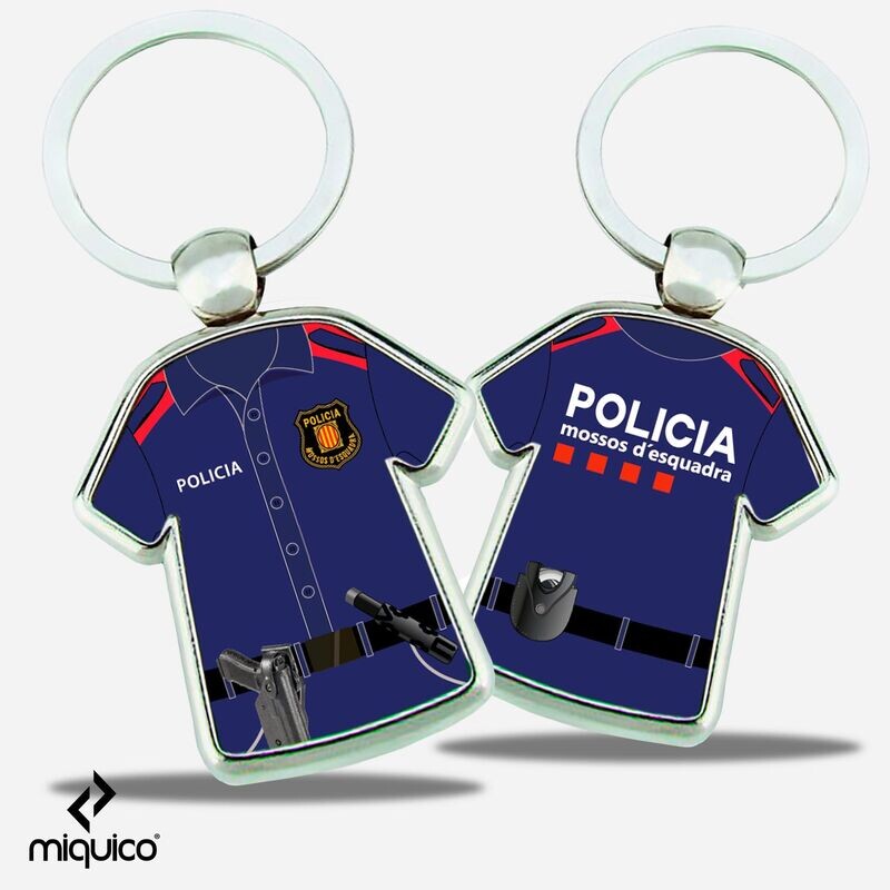 Llavero camiseta Mossos d’Esquadra