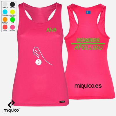 Camiseta Pádel personalizada Mujer