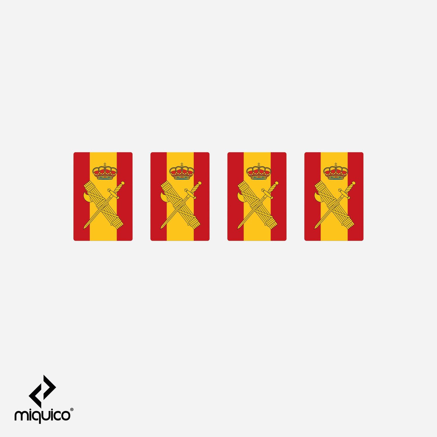 4 x Pegatinas cargador Guardia Civil