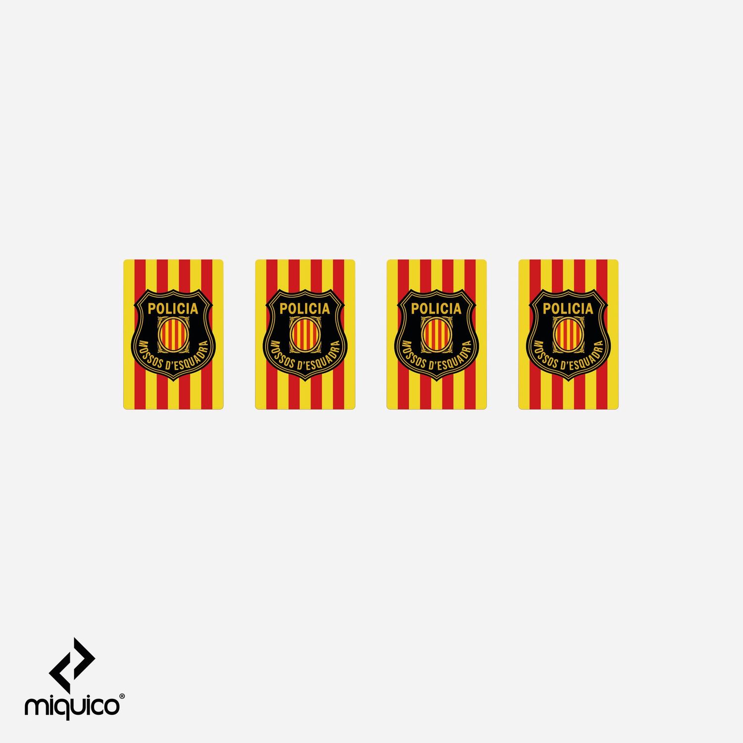 4 x Pegatinas cargador Mossos d’Esquadra