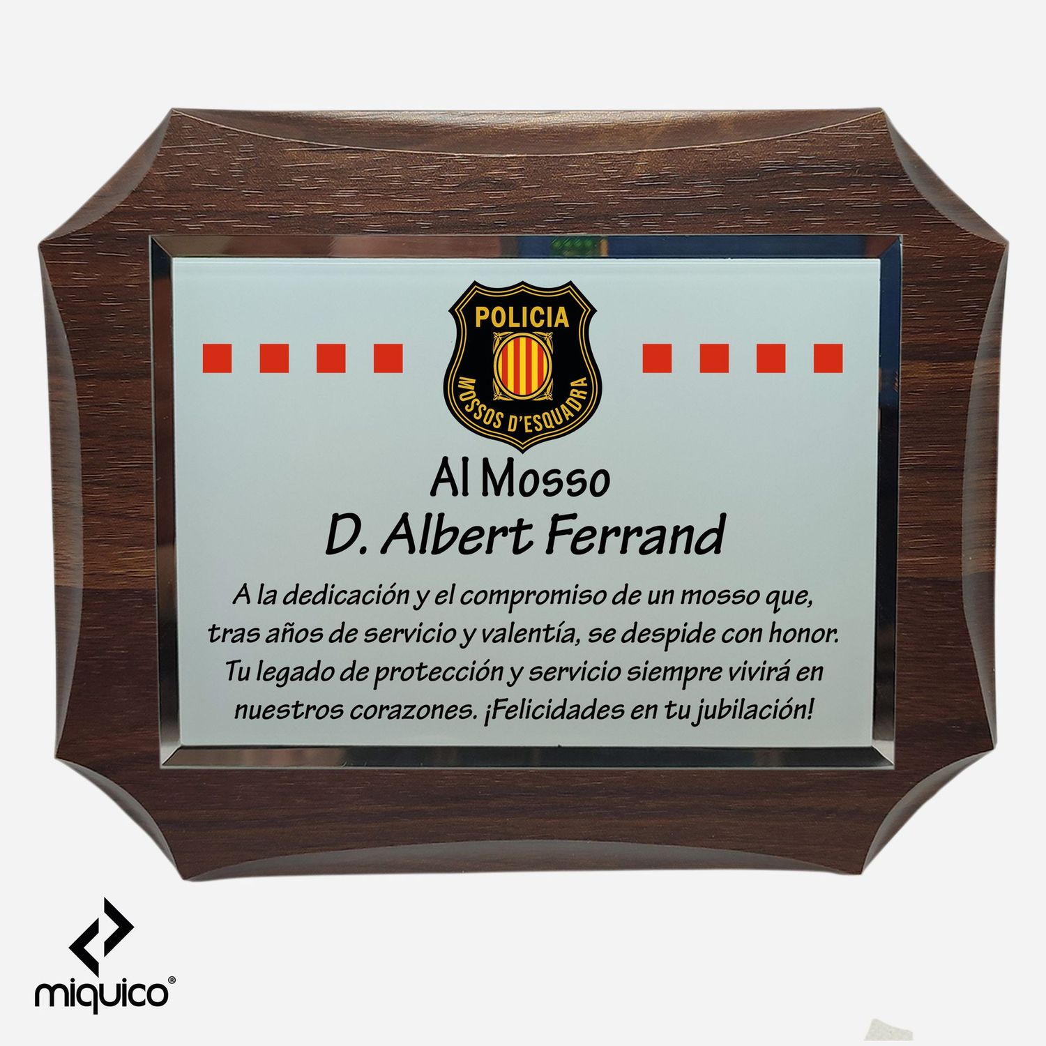 Metopa personalizada Mossos d’Esquadra