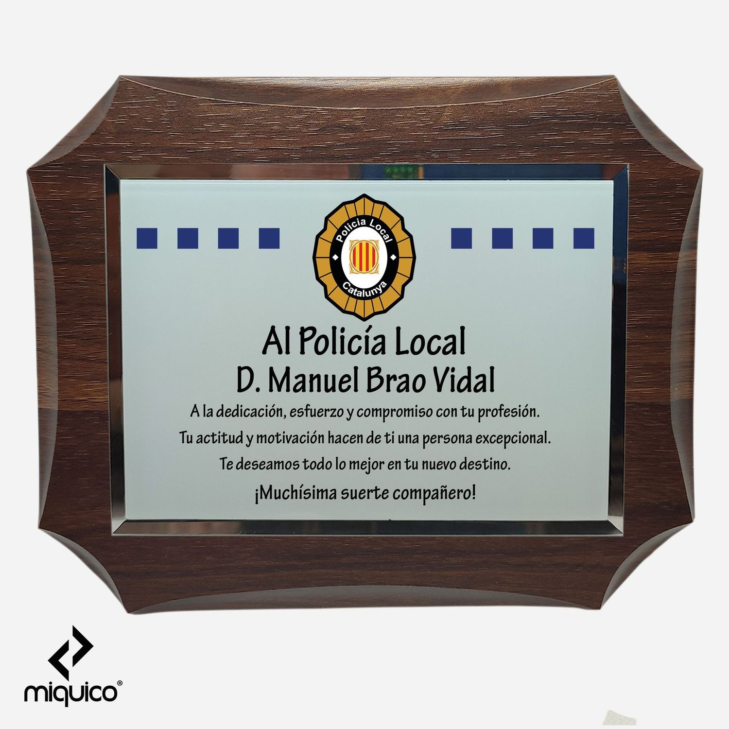 Metopa personalizada Policia Local Catalunya