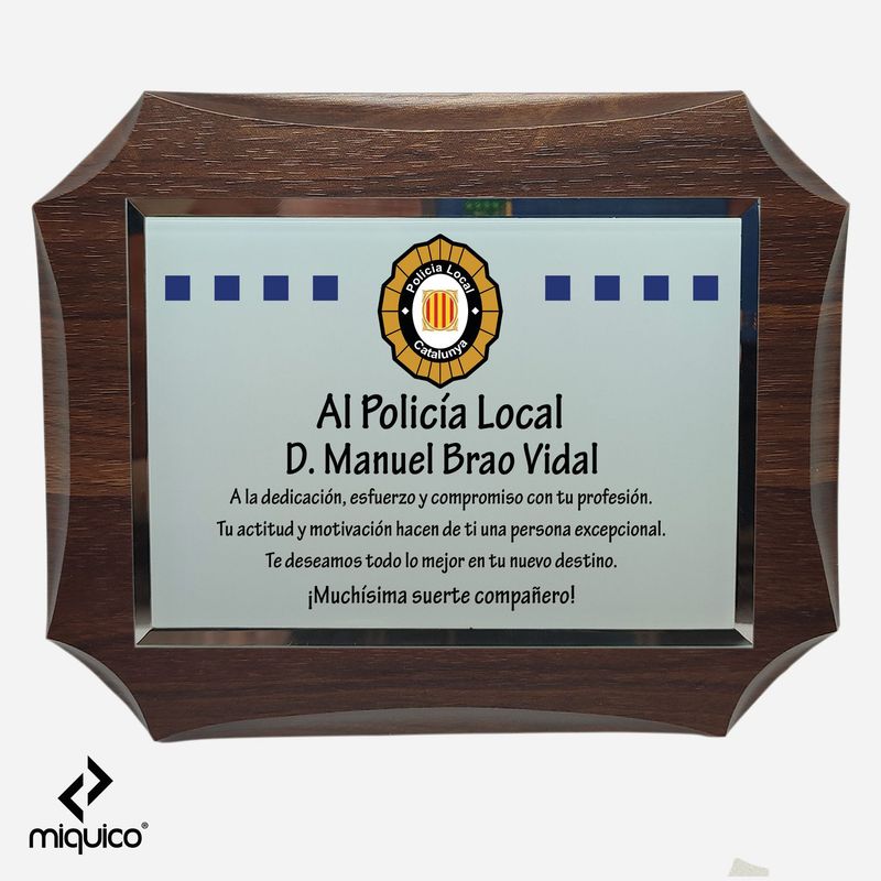Metopa personalizada Policia Local Catalunya