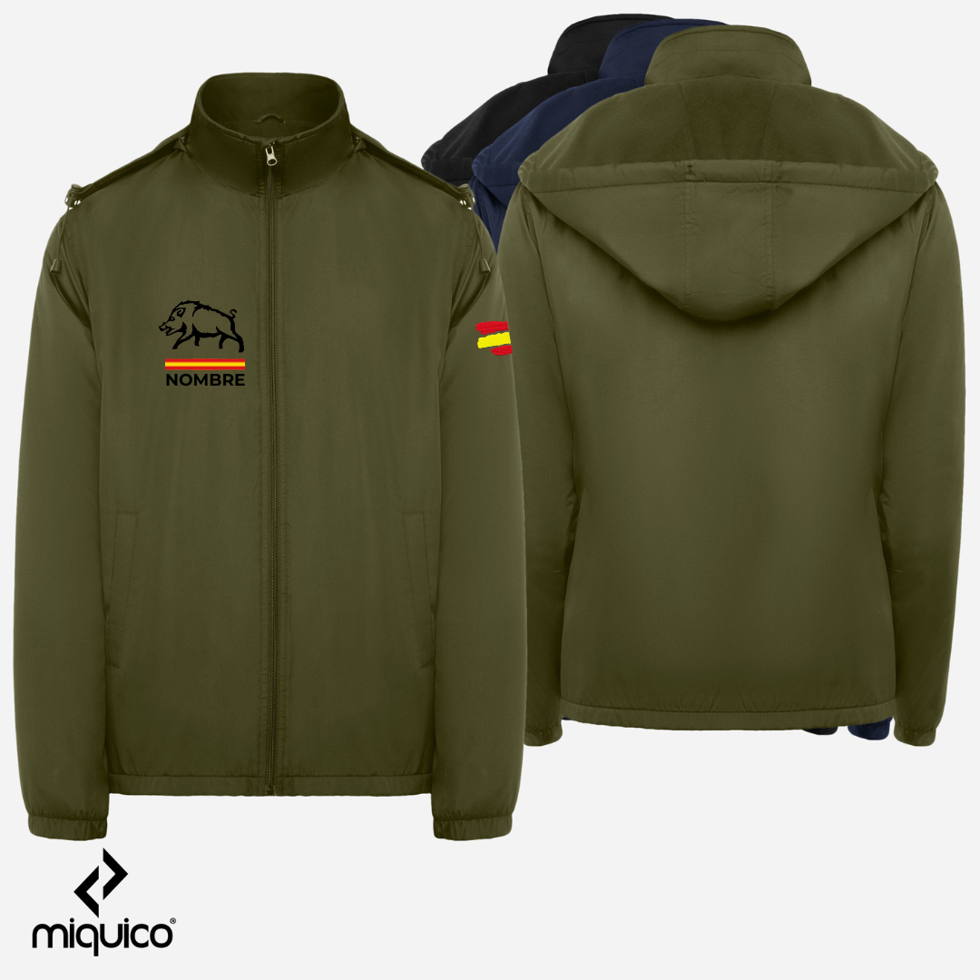 Impermeable bordado Jabalí Caza