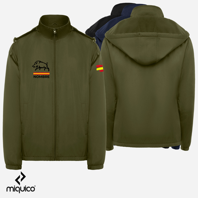 Impermeable bordado Jabalí Caza