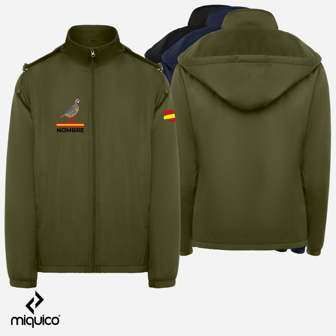 Impermeable bordado Perdiz Caza