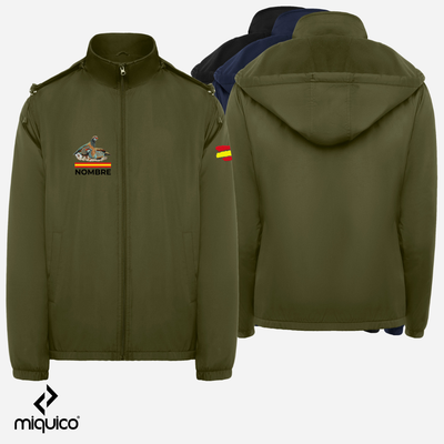 Impermeable bordado Perdices Caza