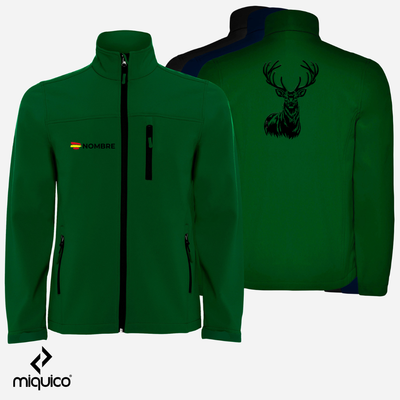 Softshell bordado Ciervo + Caza