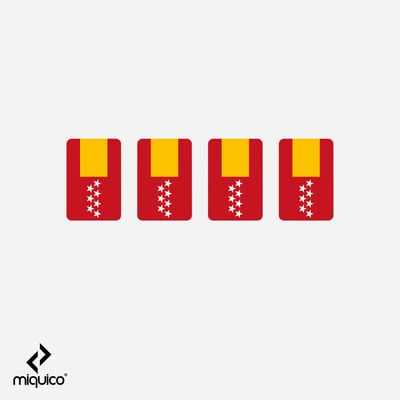 4 x Pegatinas Madrid 4 x Pegatinas Madrid