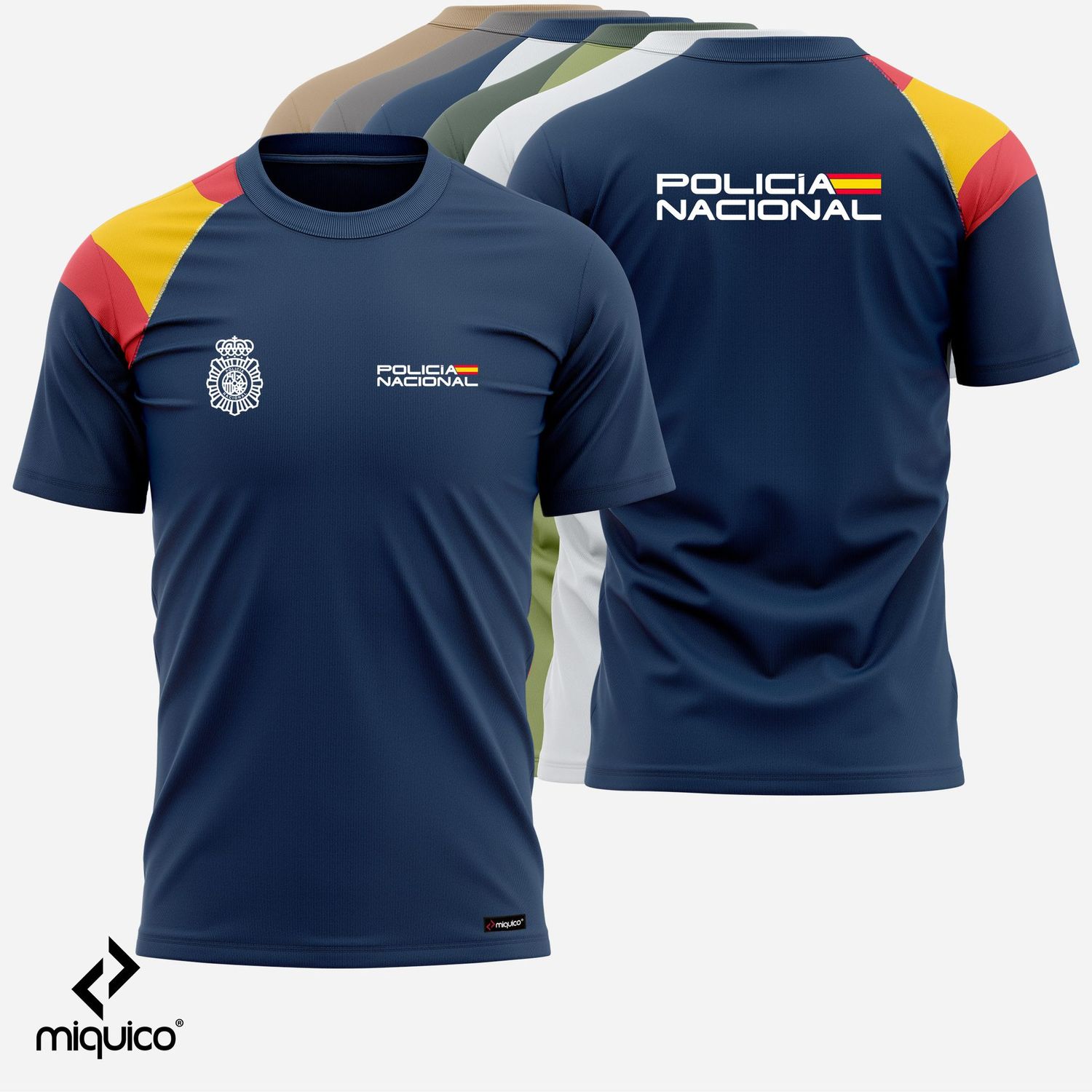 Camiseta bandera Policía Nacional Pro