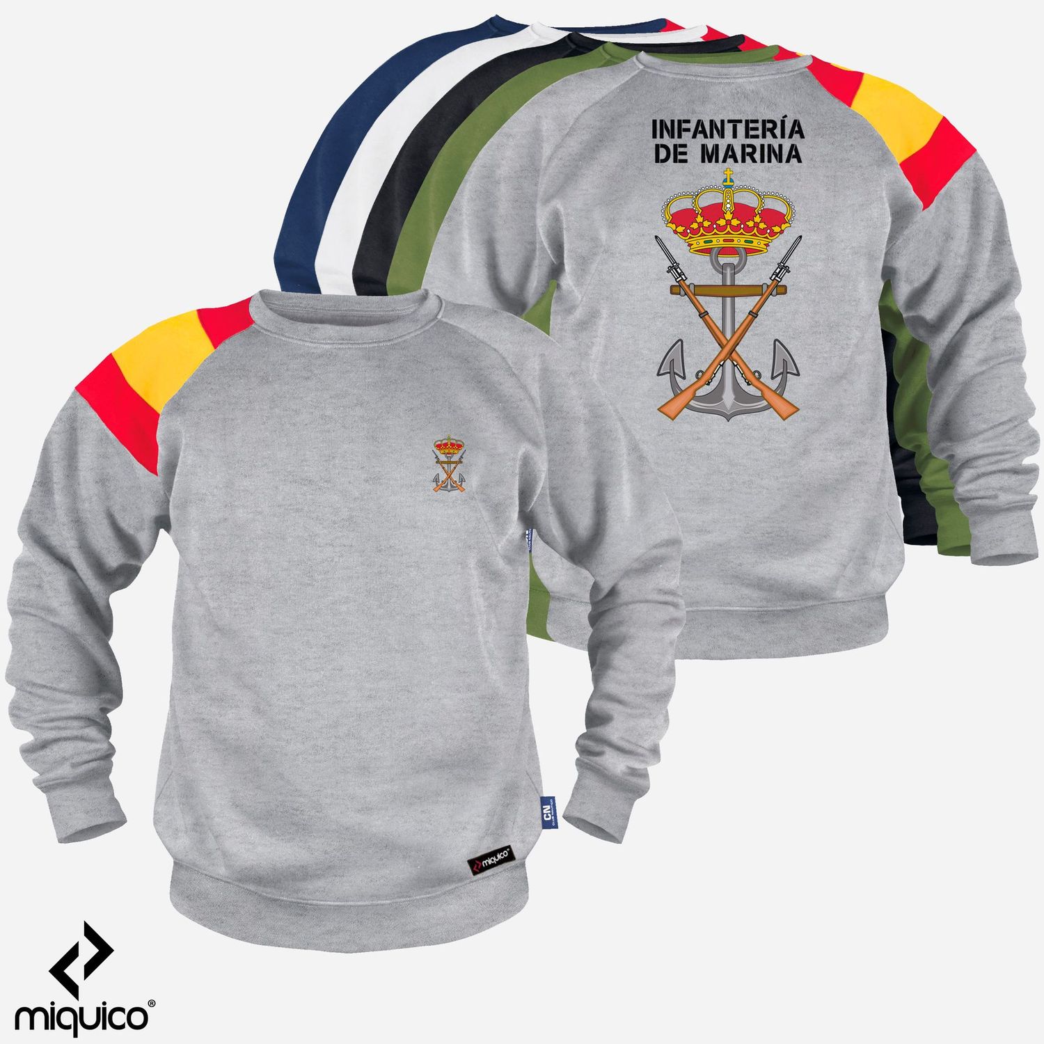 Sudadera bandera Infantería de Marina