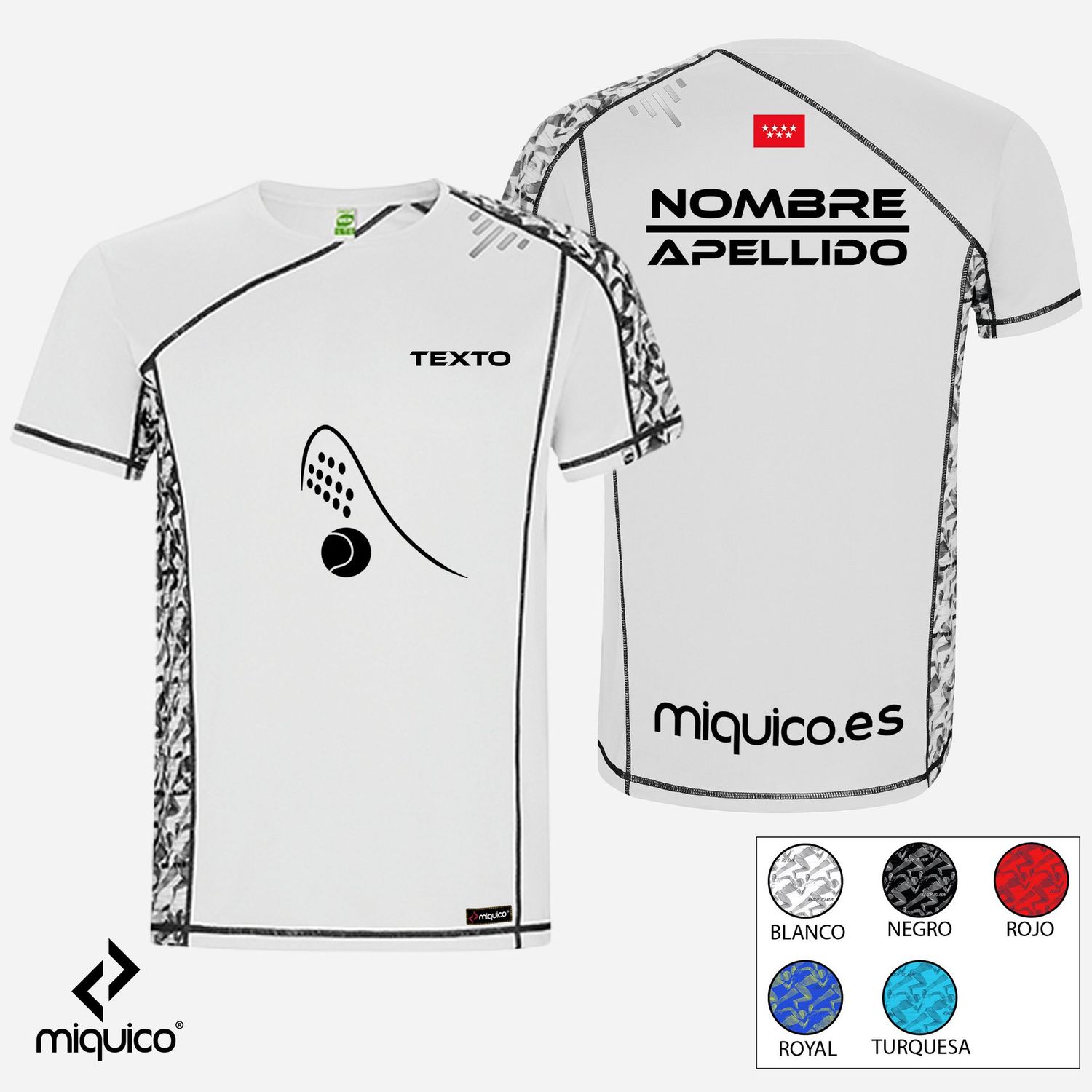 Camiseta Pádel personalizada ECO