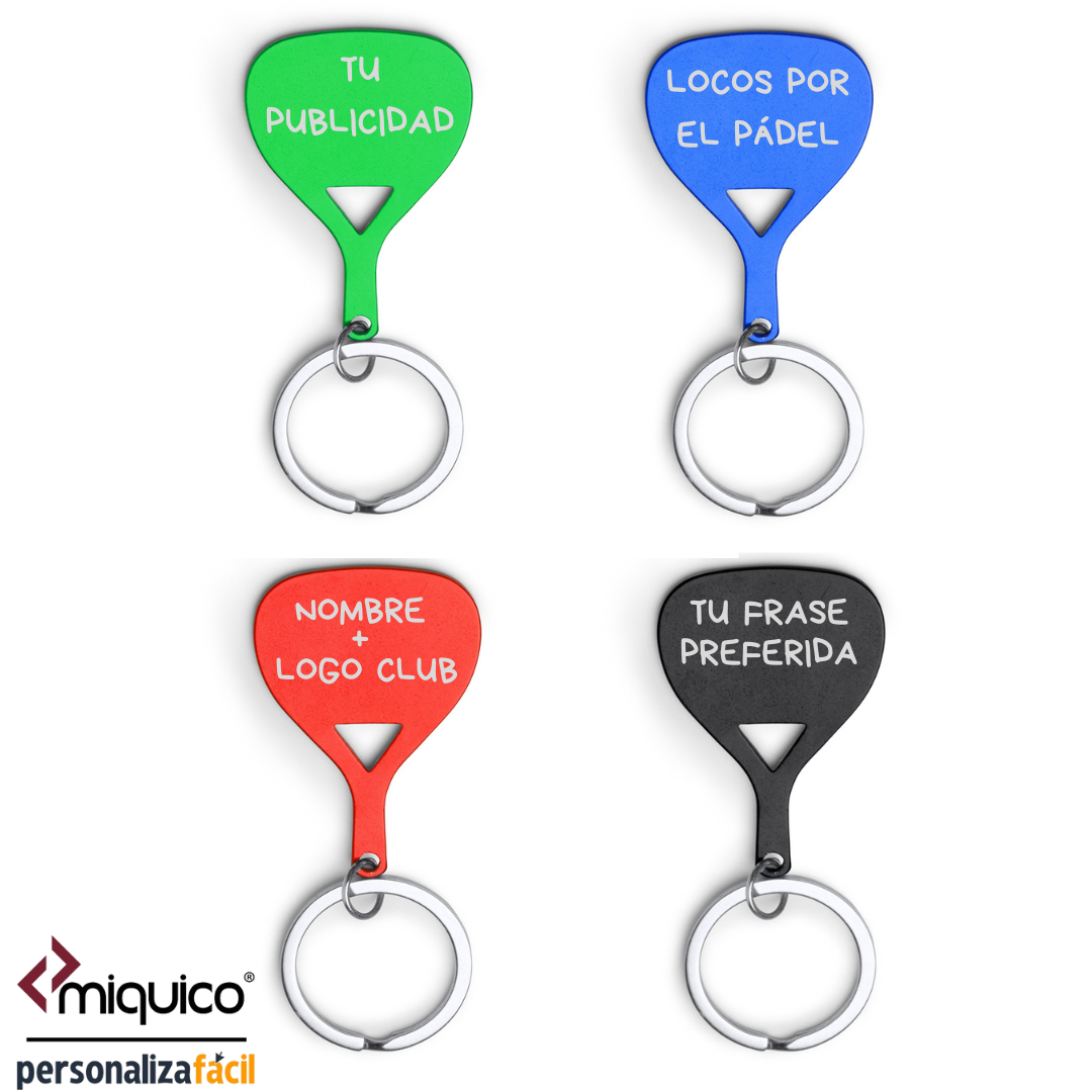 Llavero personalizado pádel