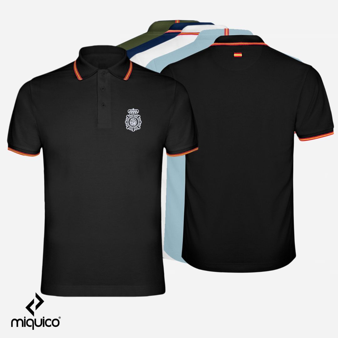 Polo bandera bordado Policía Nacional