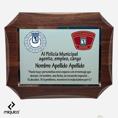 Metopa personalizada Policía Municipal Madrid