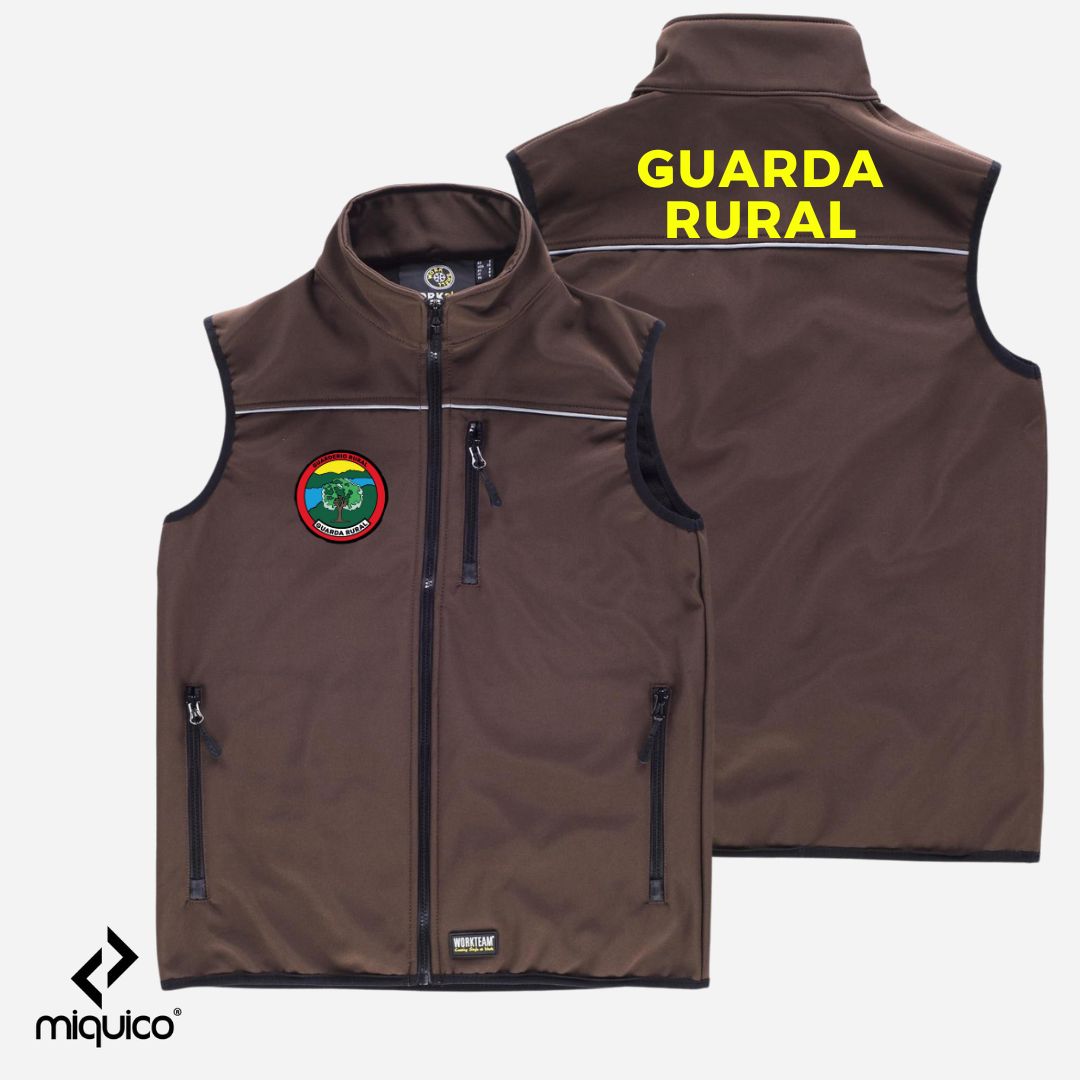 Chaleco softshell bordado Guarda Rural