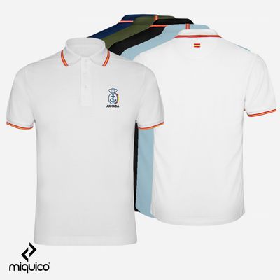 Polo bandera bordado Armada