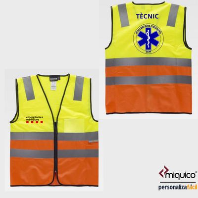 Chaleco reflectante SEM Emergències Mèdiques
