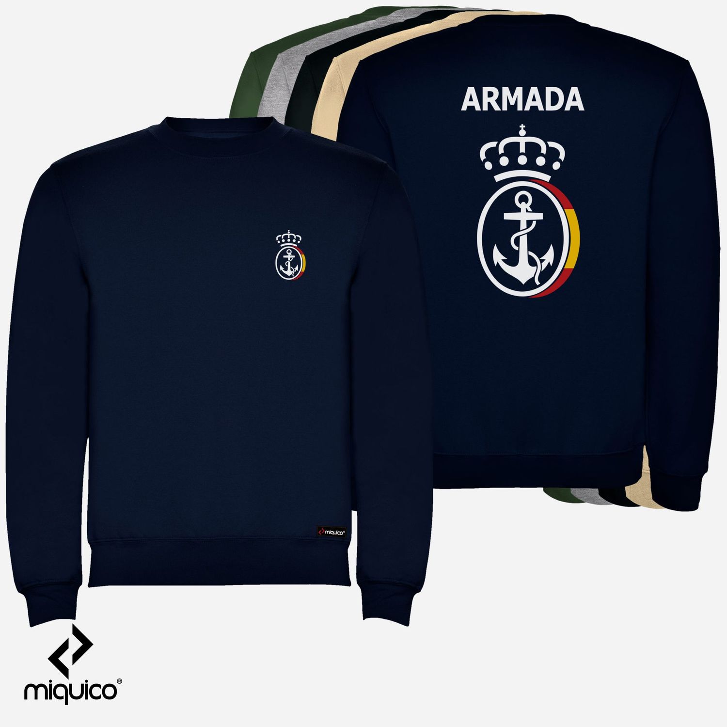Sudadera clásica Armada Española Sudadera clásica Armada Española