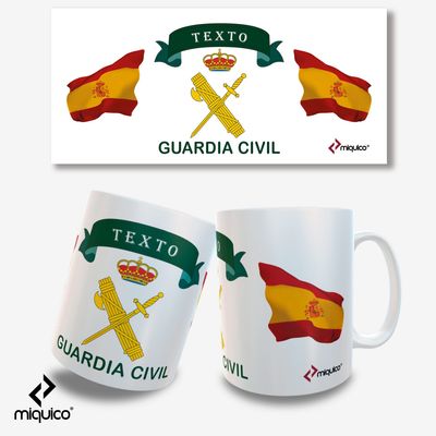 Taza personalizada Guardia Civil Taza personalizada Guardia Civil