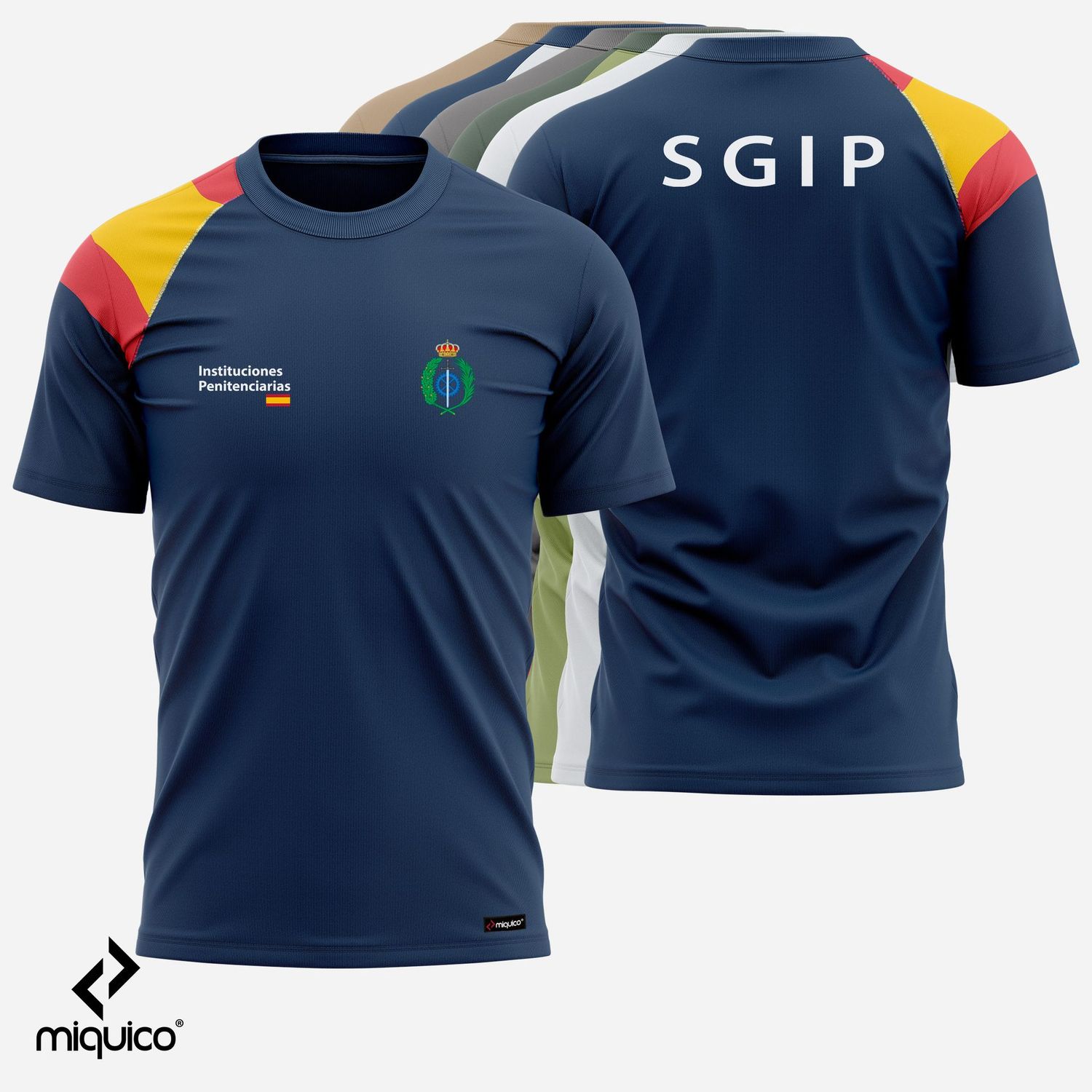 Camiseta bandera Instituciones Penitenciarias Camiseta bandera Instituciones Penitenciarias