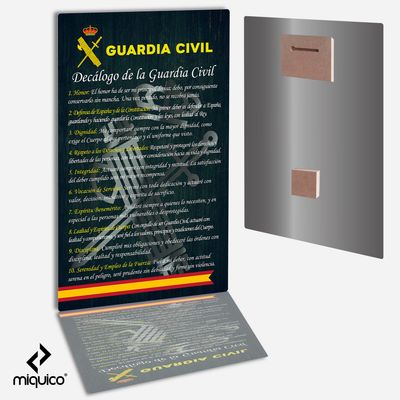 Póster metálico Decálogo Guardia Civil Póster metálico Decálogo Guardia Civil
