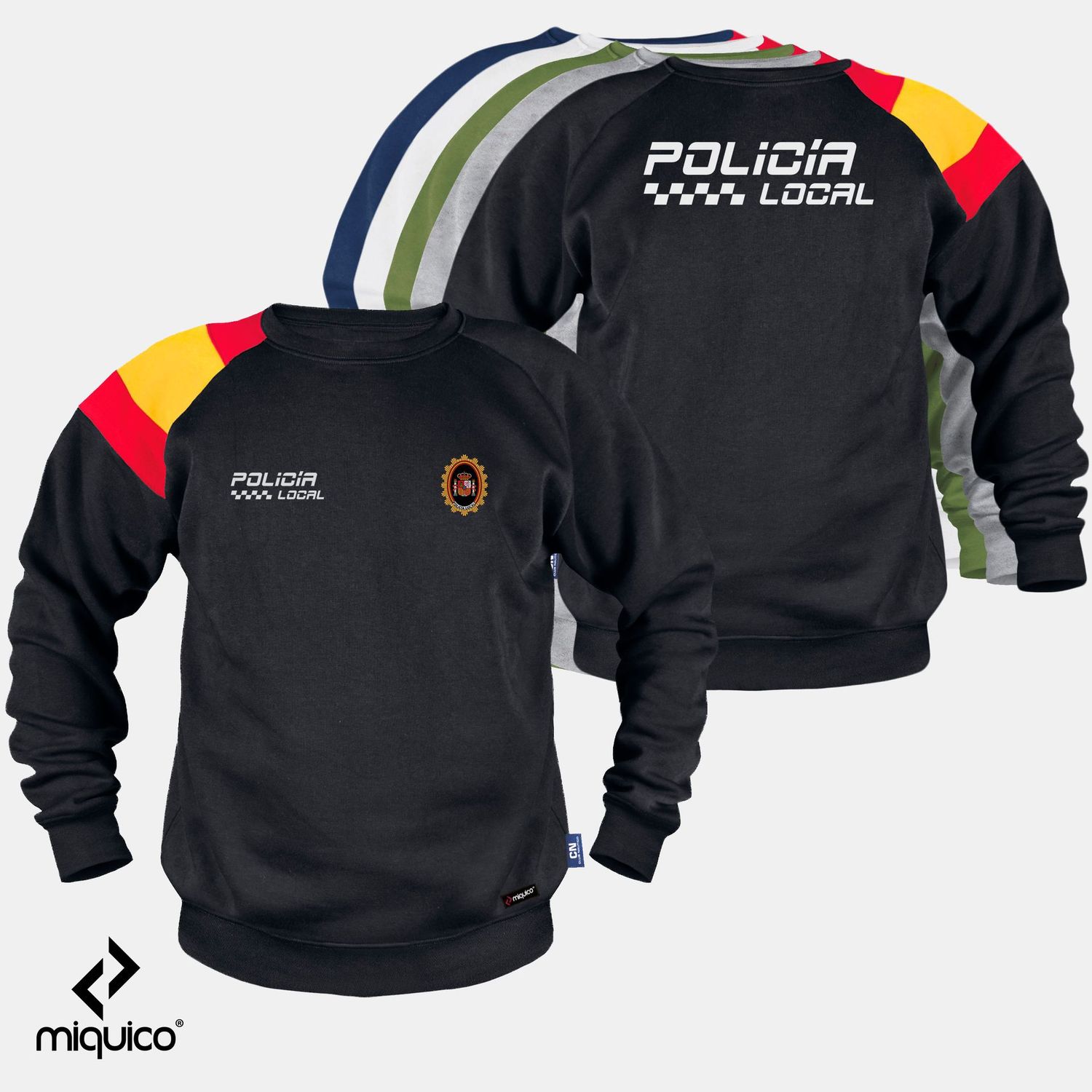 Sudadera bandera Policía Local Sudadera bandera Policía Local