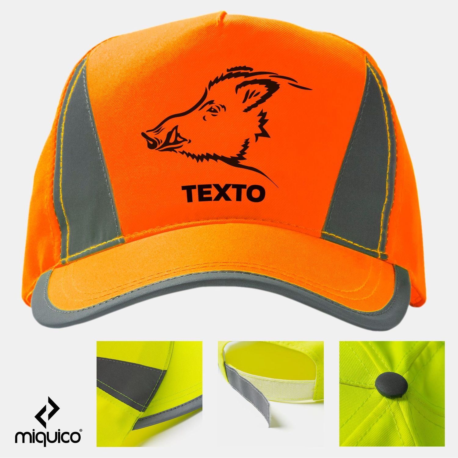 Gorra Caza Jabalí Alta Visibilidad Gorra Caza Jabalí Alta Visibilidad