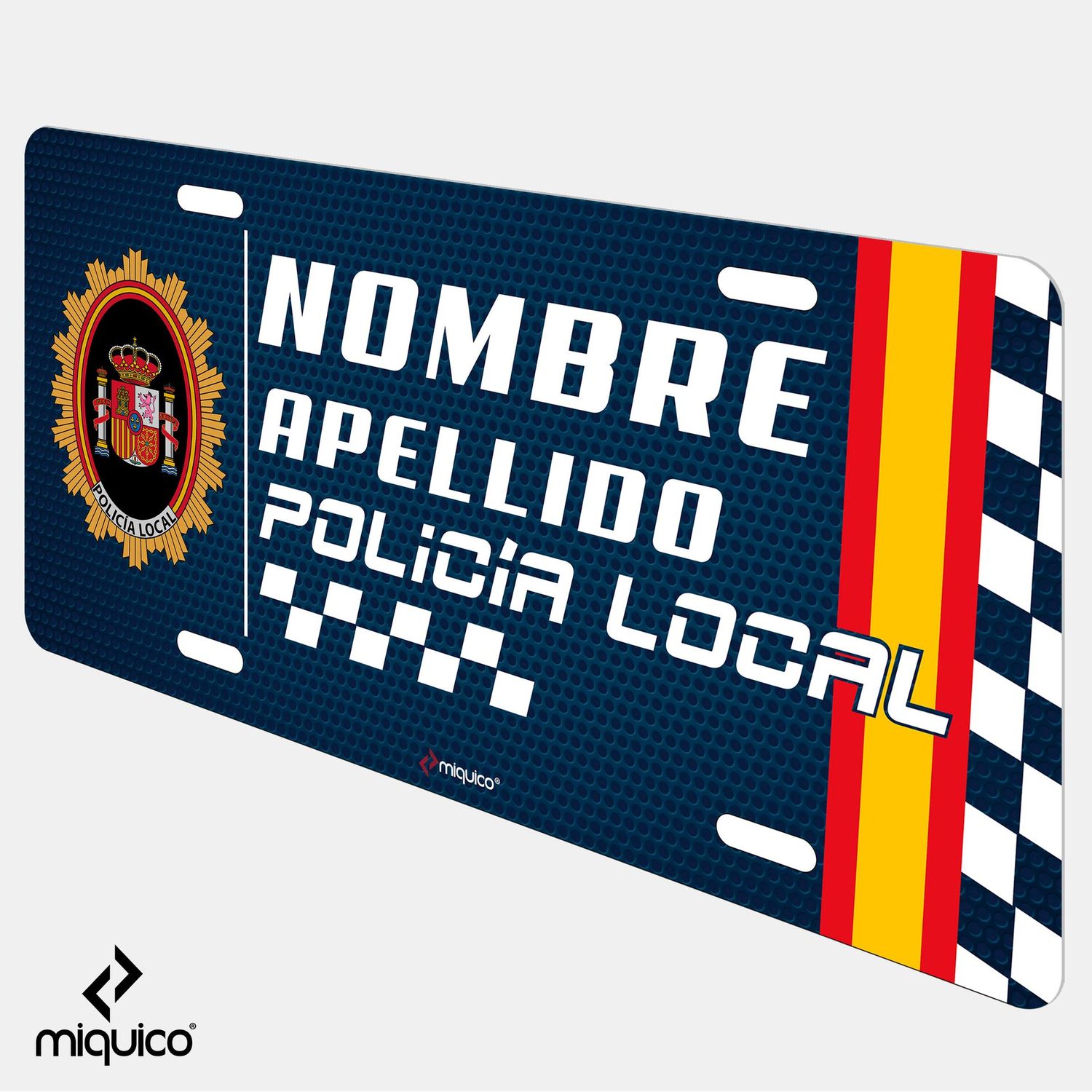 Matrícula personalizada Policía Local