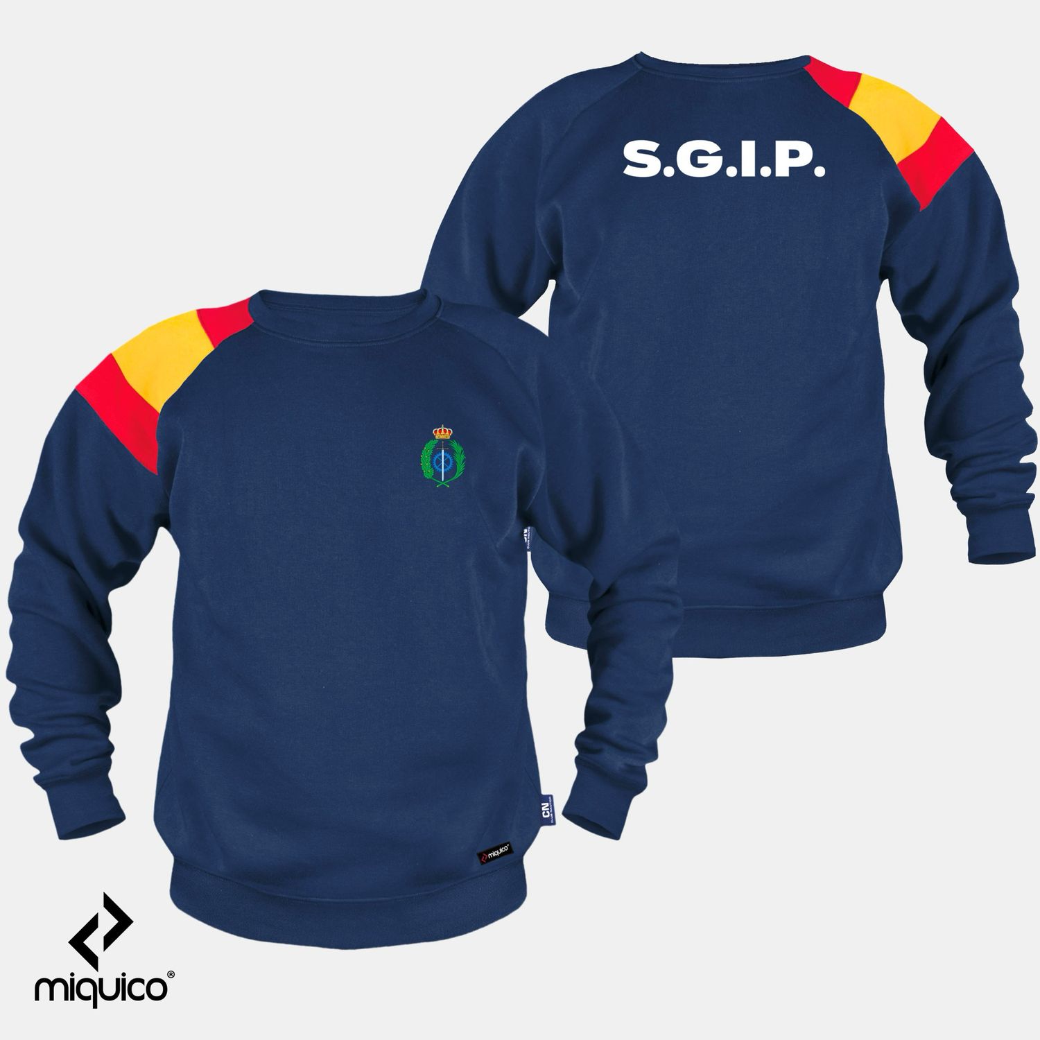 Sudadera bandera Instituciones Penitenciarias XL AZUL