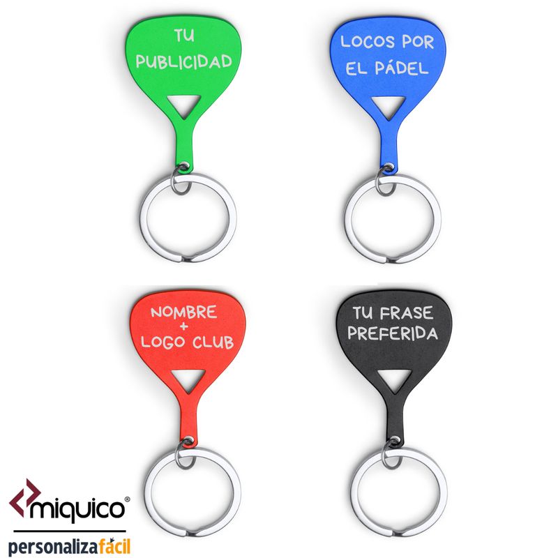 Llavero personalizado pádel